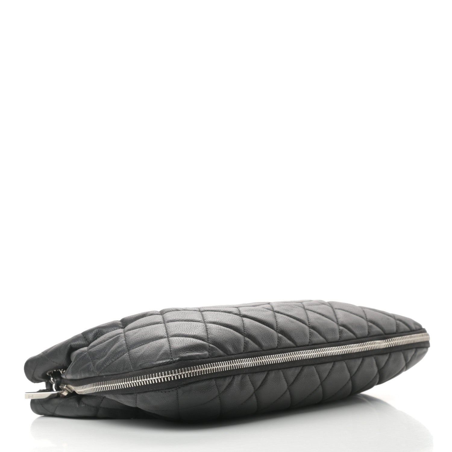 Chanel Caviar Quilted Expandable Zip Shoulder Bag Black 4 of 17