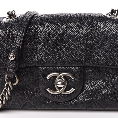 Chanel Caviar Quilted Mini Simply CC Flap Black 10 of 11