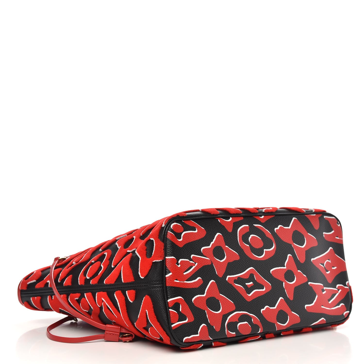 Louis Vuitton X UF Tufted Monogram Neverfull MM Black Red 4 of 10