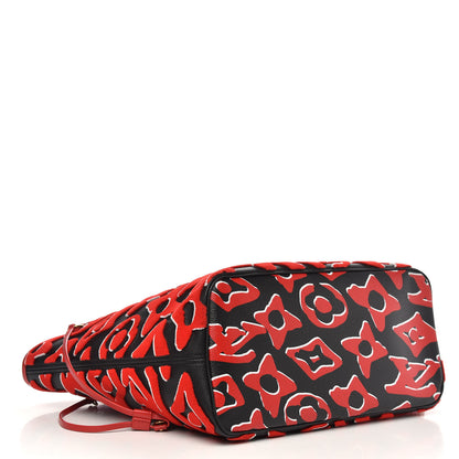 Louis Vuitton X UF Tufted Monogram Neverfull MM Black Red 4 of 10