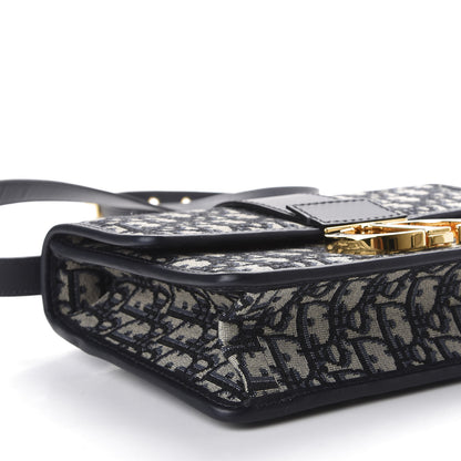 Christian Dior Oblique 30 Montaigne Flap Bag Blue 5 of 9