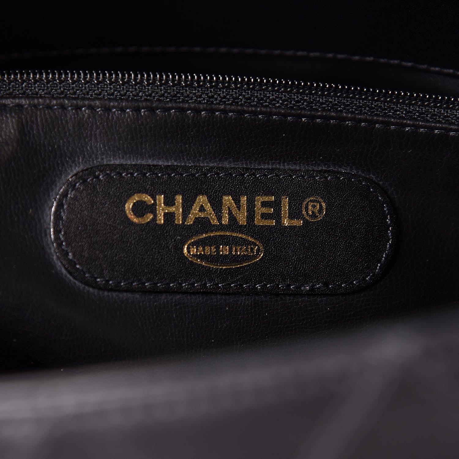 Chanel Calfskin Stitched XL Weekender Black 8 of 14