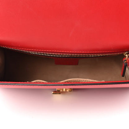 Gucci Calfskin Small Sylvie Shoulder Bag Hibiscus Red 5 of 11