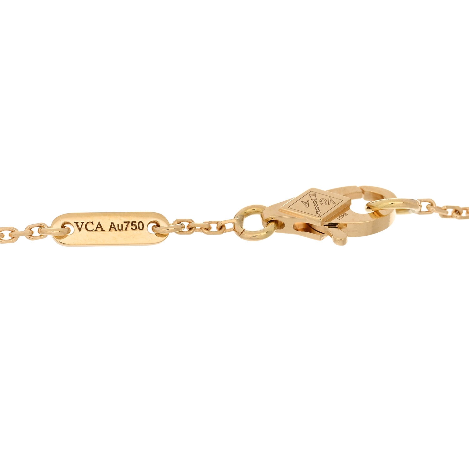 Van Cleef & Arpels 18K Yellow Gold Mother of Pearl Sweet Alhambra Bracelet 3 of 4