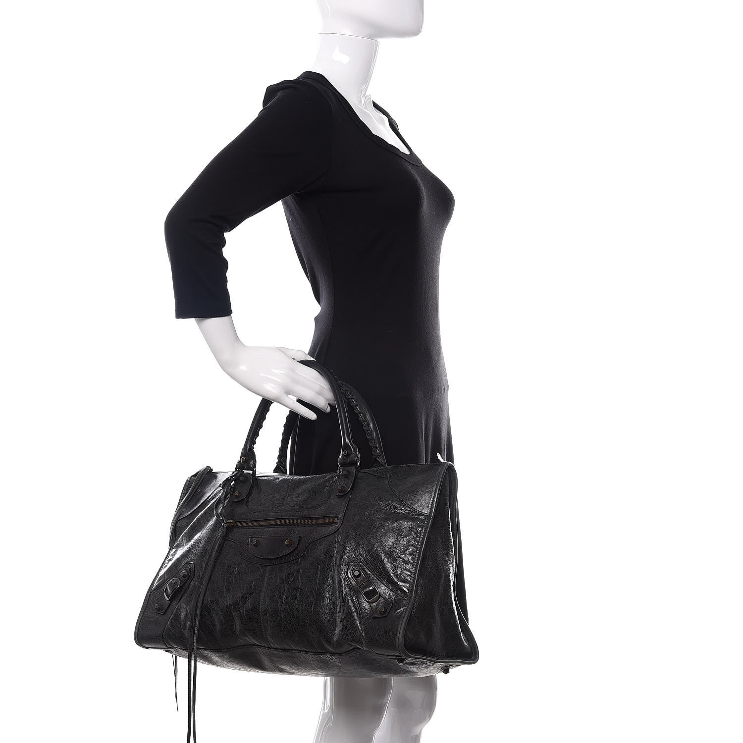 Balenciaga Agneau Classic Hardware Work Black 2 of 15