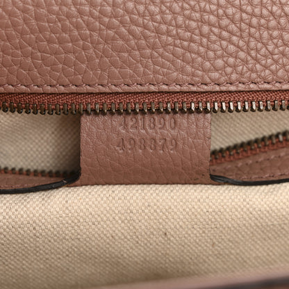 Gucci Calfskin Small GG Marmont Top Handle Bag Rosy Phard 7 of 13
