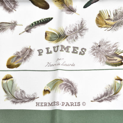 Hermes Silk Plumes par Henri de Linares Scarf 90 3 of 5