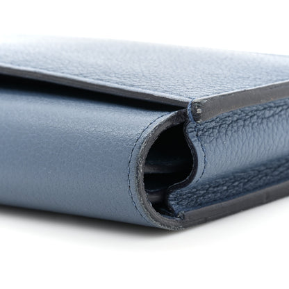 Hermes Evercolor Passant Long Wallet Bleu Brighton 9 of 17