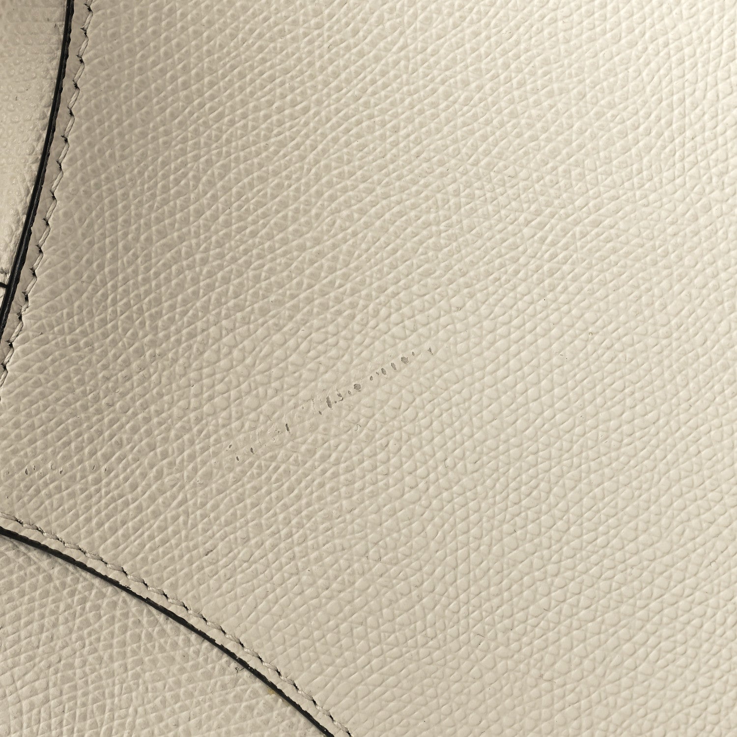 Christian Dior Grained Calfskin Saddle Bag White 13 of 14