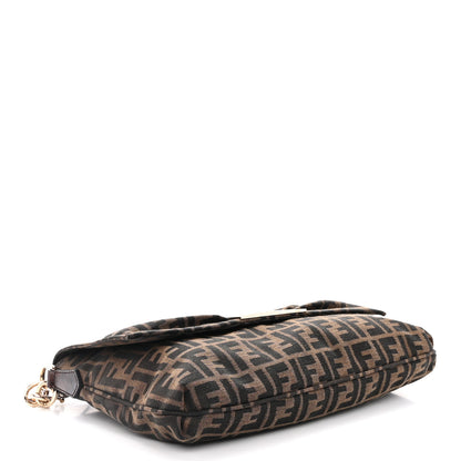 Fendi Zucca Patent Large Mia Shoulder Flap Tobacco 4 of 10