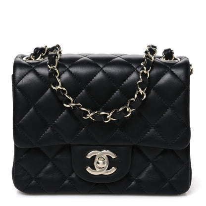 Chanel Lambskin Quilted Mini Square Flap Black 1 of 10