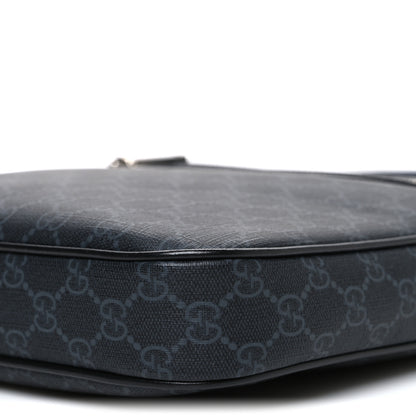Gucci GG Supreme Monogram Messenger Bag Black Grey 10 of 10