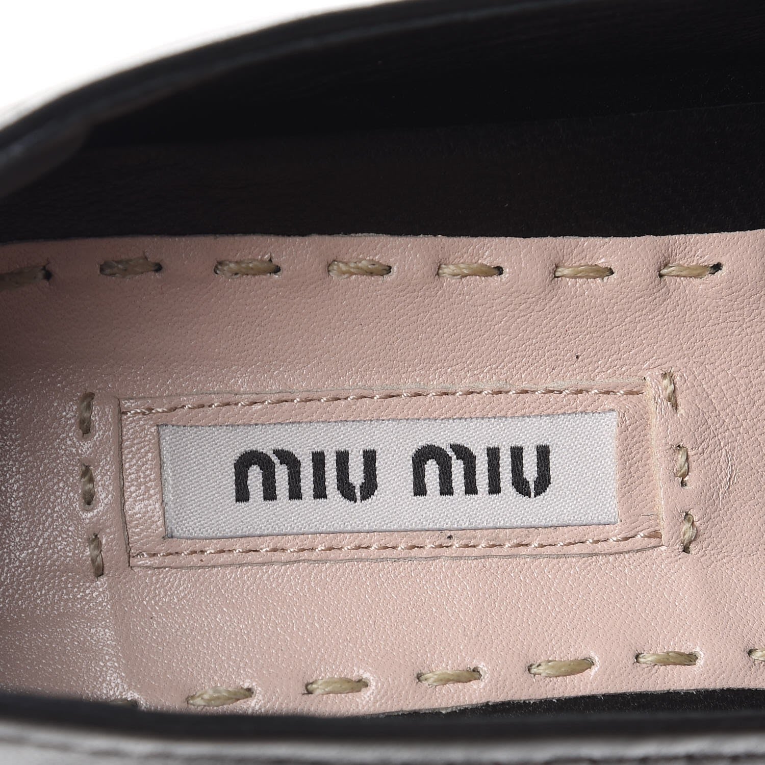 Miu Miu Nappa Metal Cap Toe Slip On Sneakers 36 Nero Black 10 of 15