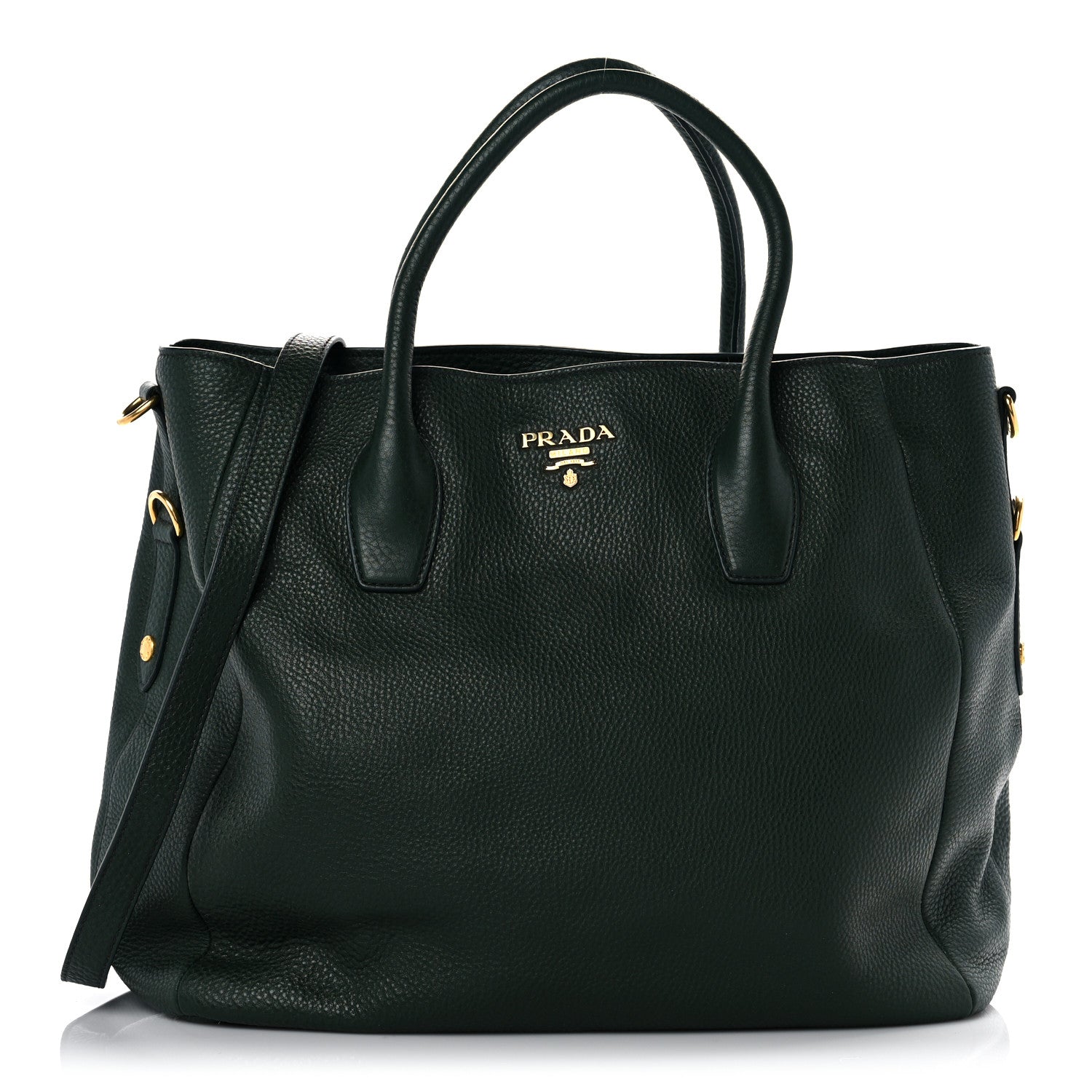 Prada Vitello Daino Tote Foresta 2 of 10