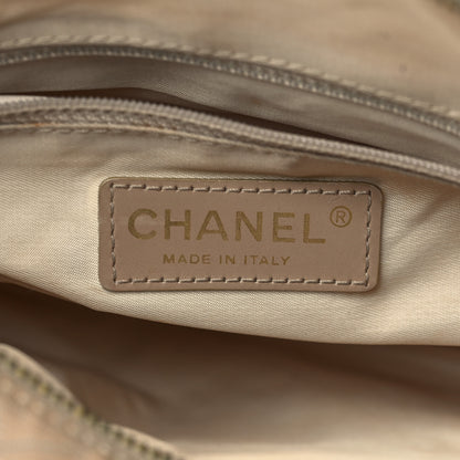 Chanel Nylon Travel Shoulder Bag Beige 6 of 14