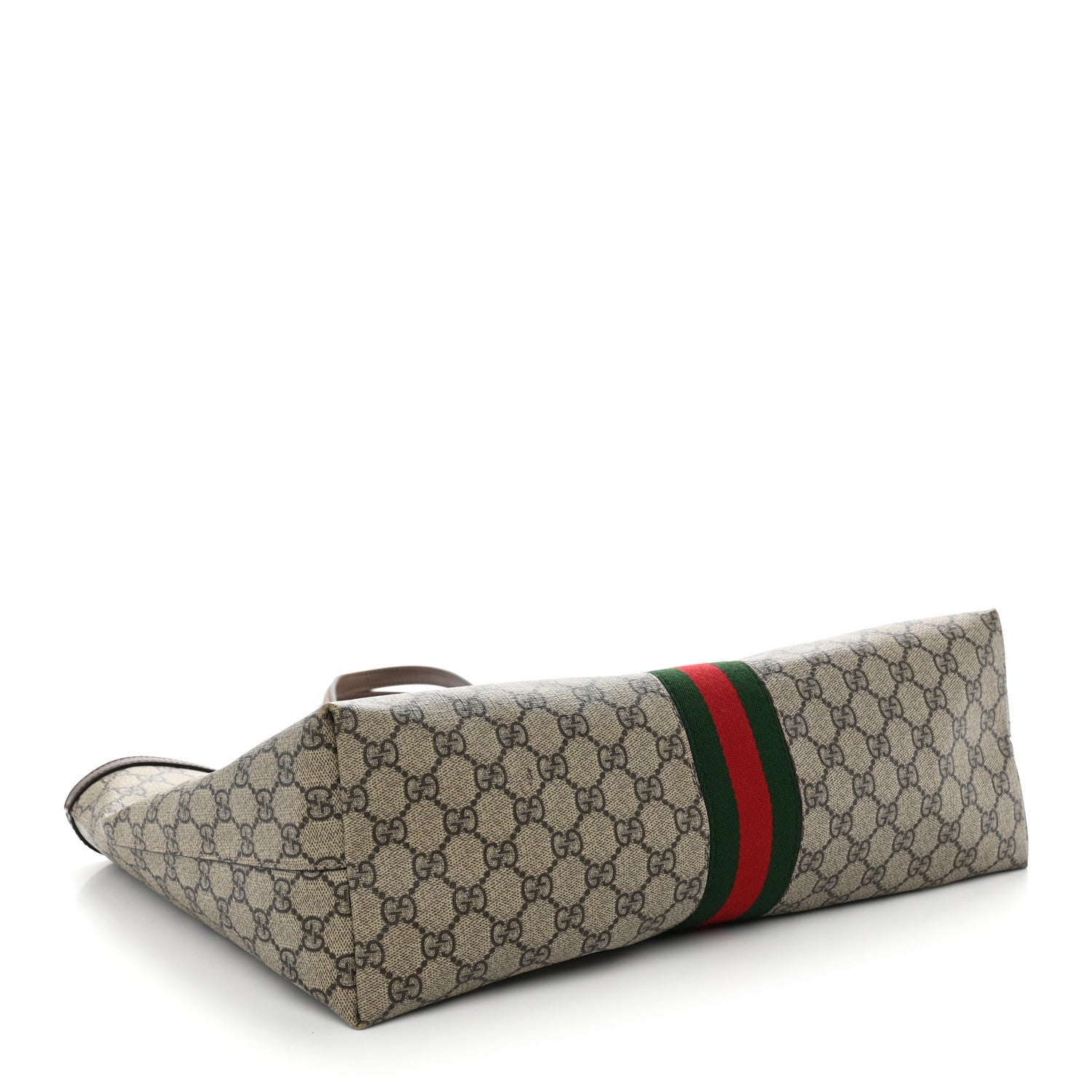 Gucci GG Supreme Monogram Medium Ophidia Shopping Tote Brown 4 of 14