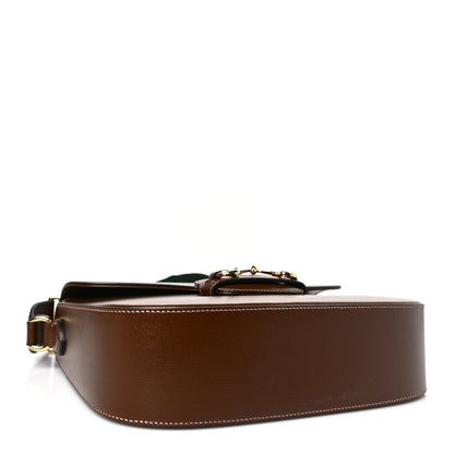 Gucci Azalea Calfskin Web Horsebit 1955 Shoulder Bag Brown Sugar 4 of 8