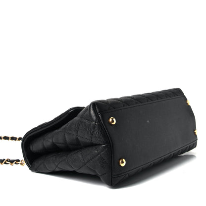 Chanel Caviar Quilted Small Coco Handle Flap Black 3 of 4