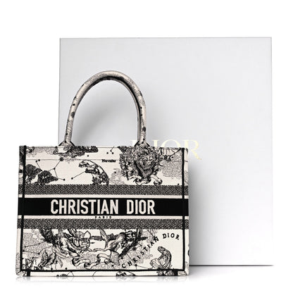 Christian Dior Canvas Zodiac Toile De Jouy Embroidered Medium Book Tote Latte 10 of 10