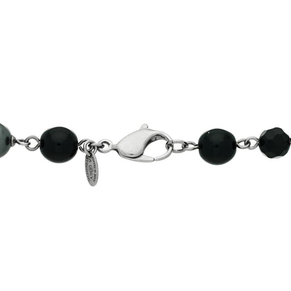Chanel Ruthenium Beaded CC Long Necklace Black 4 of 5