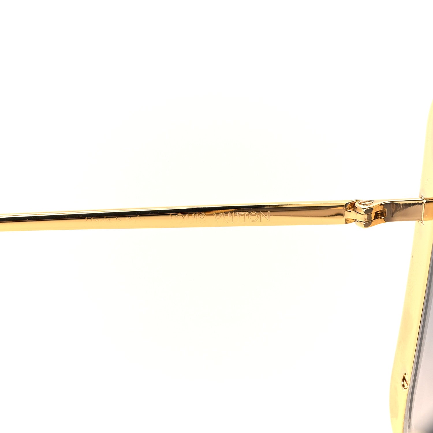 Louis Vuitton Metal LV Moon Square Sunglasses Z1994U Gold 5 of 8
