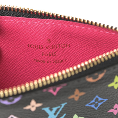 Louis Vuitton Monogram Multicolor Key Pouch Black Grenade 6 of 7