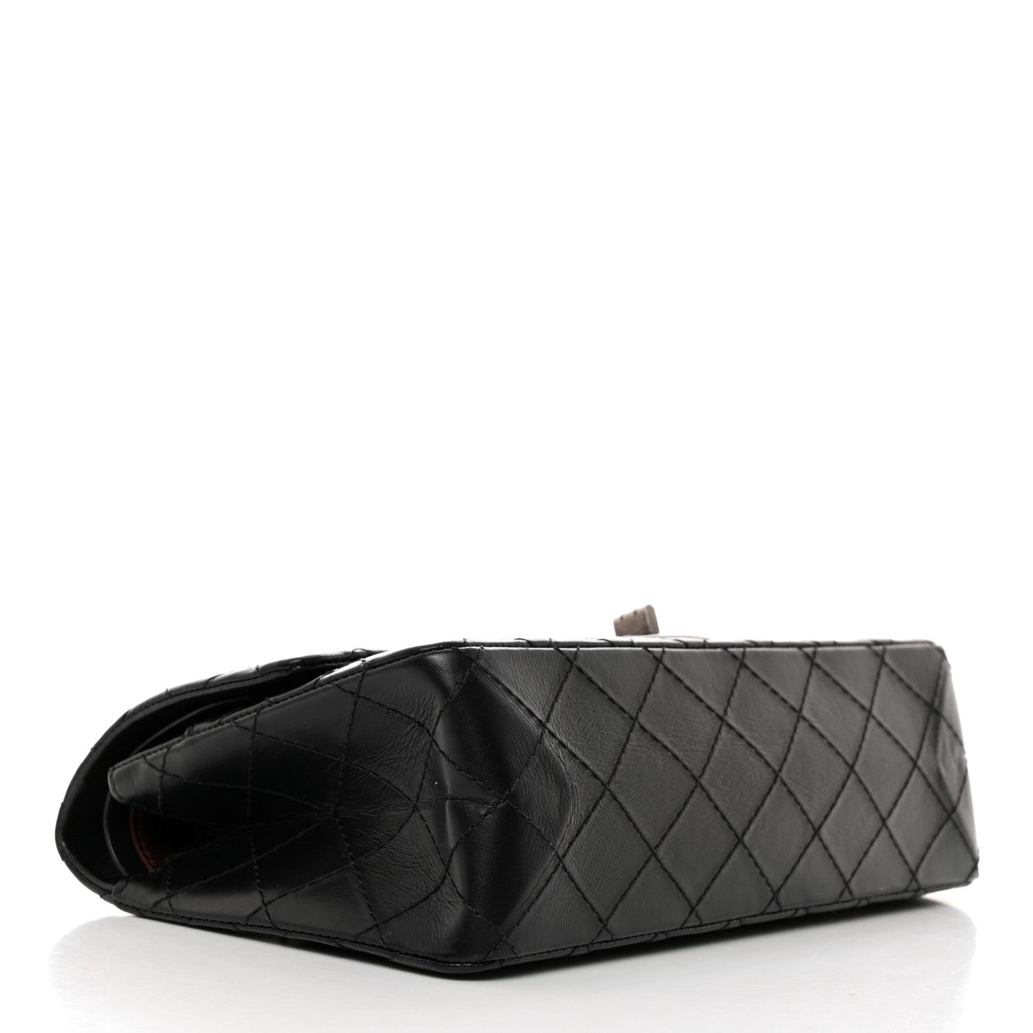 Chanel Aged Calfskin Quilted 2.55 Reissue 225 Flap Black 4 of 10
