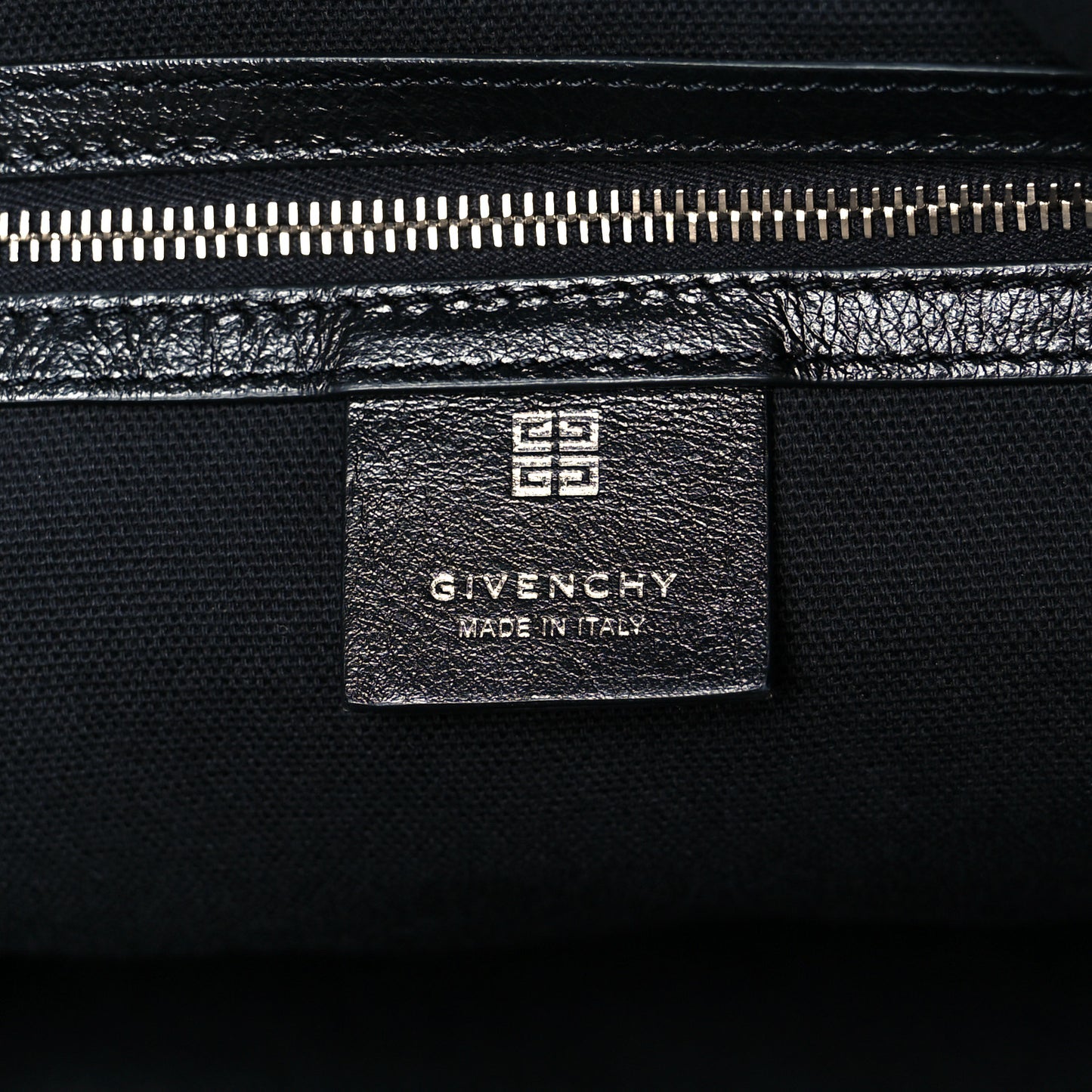 Tumbled Calfskin Large Voyou Bag Black