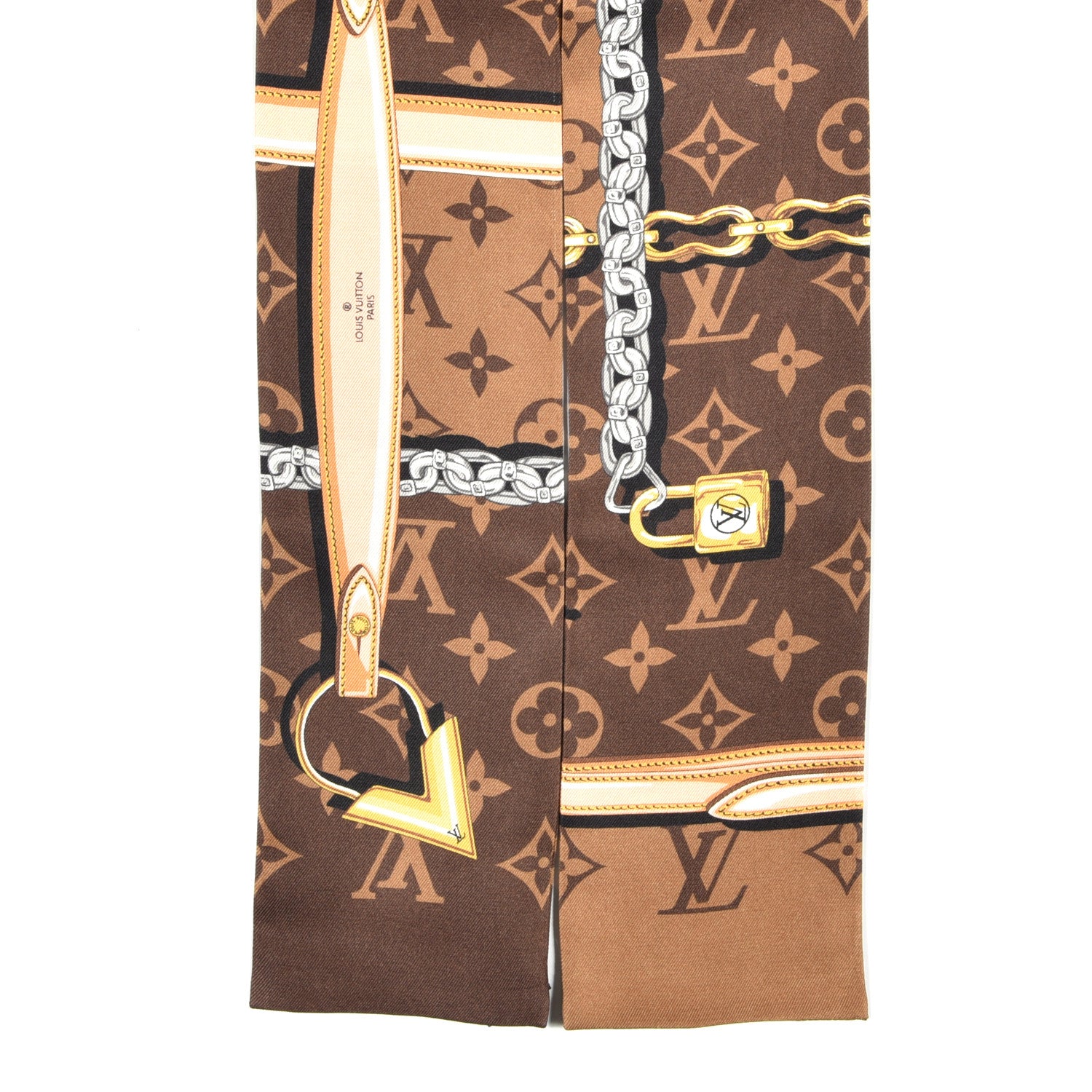 Louis Vuitton Silk Monogram Confidential Bandeau Brown 2 of 7