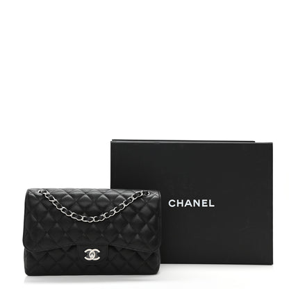 Chanel Caviar Quilted Jumbo Double Flap Black 11 of 11