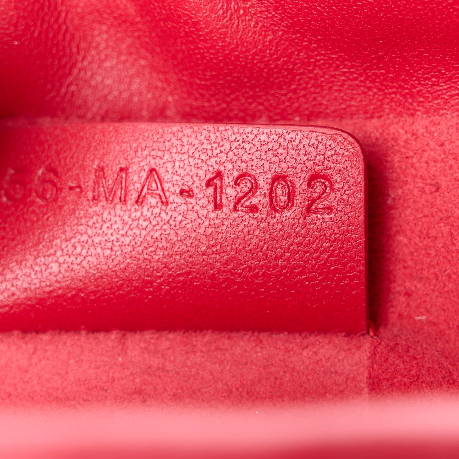 Christian Dior Lambskin Cannage Milly Mini Drawstring Bag Red 7 of 10