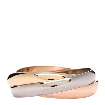 Cartier 18K Pink Yellow White Gold Classic Trinity Ring 52 6 3 of 5