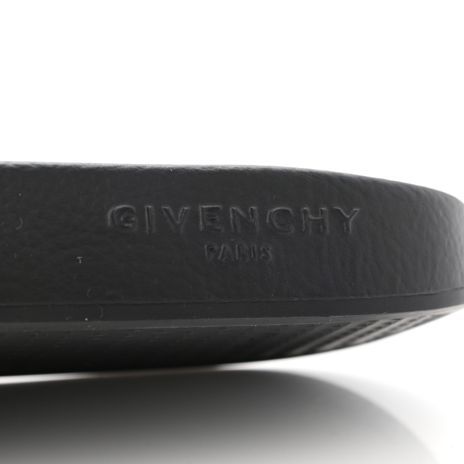 Givenchy Metallic Rubber Logo Pool Slide Sandals 40 Silver 6 of 8
