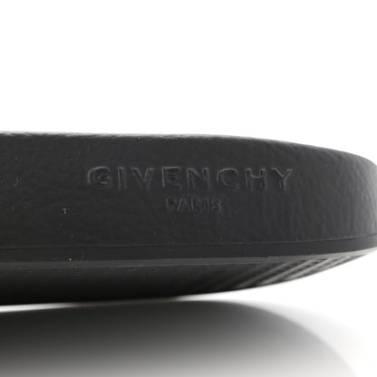 Givenchy Metallic Rubber Logo Pool Slide Sandals 40 Silver 6 of 8
