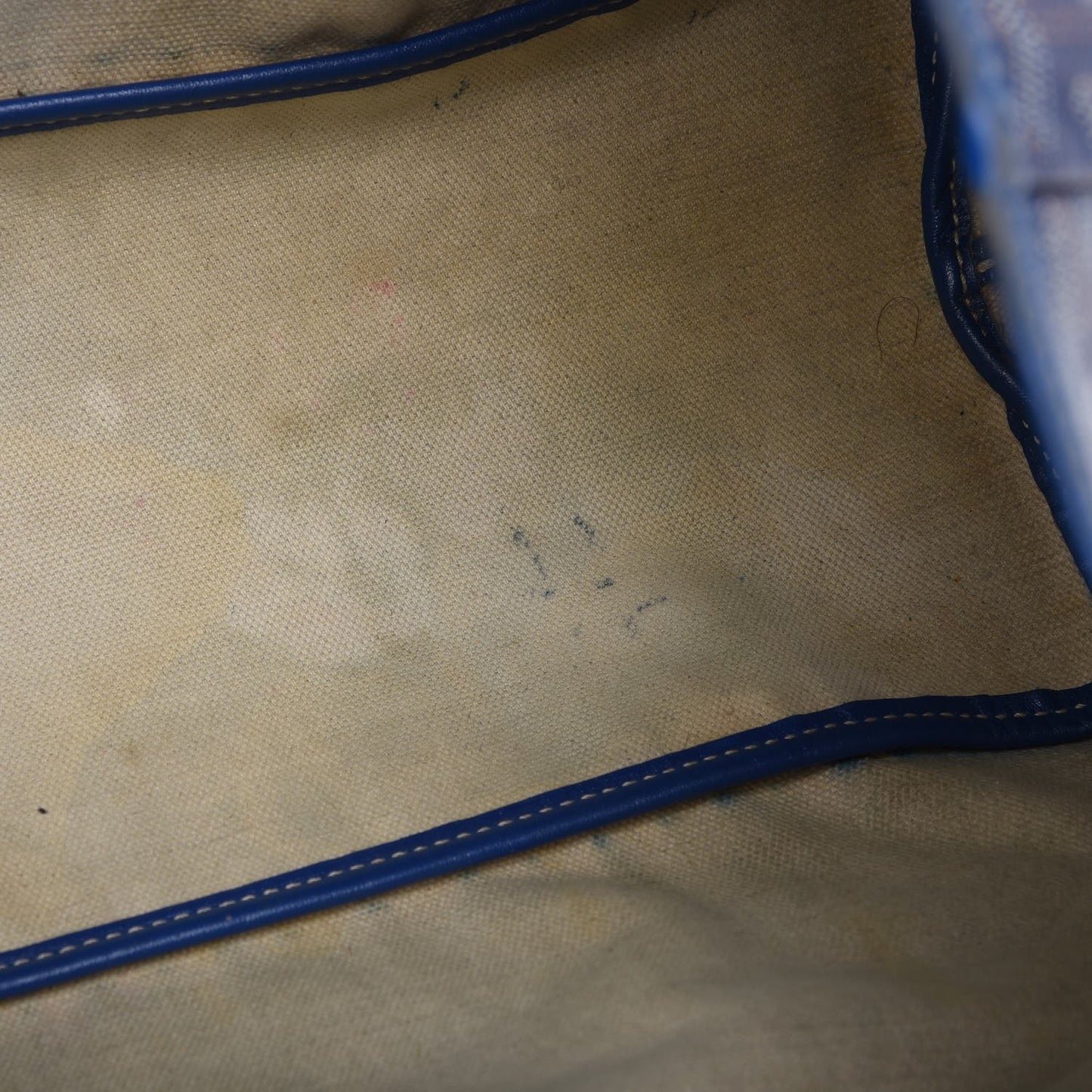 Goyardine Saint Louis PM Tote Bag Blue