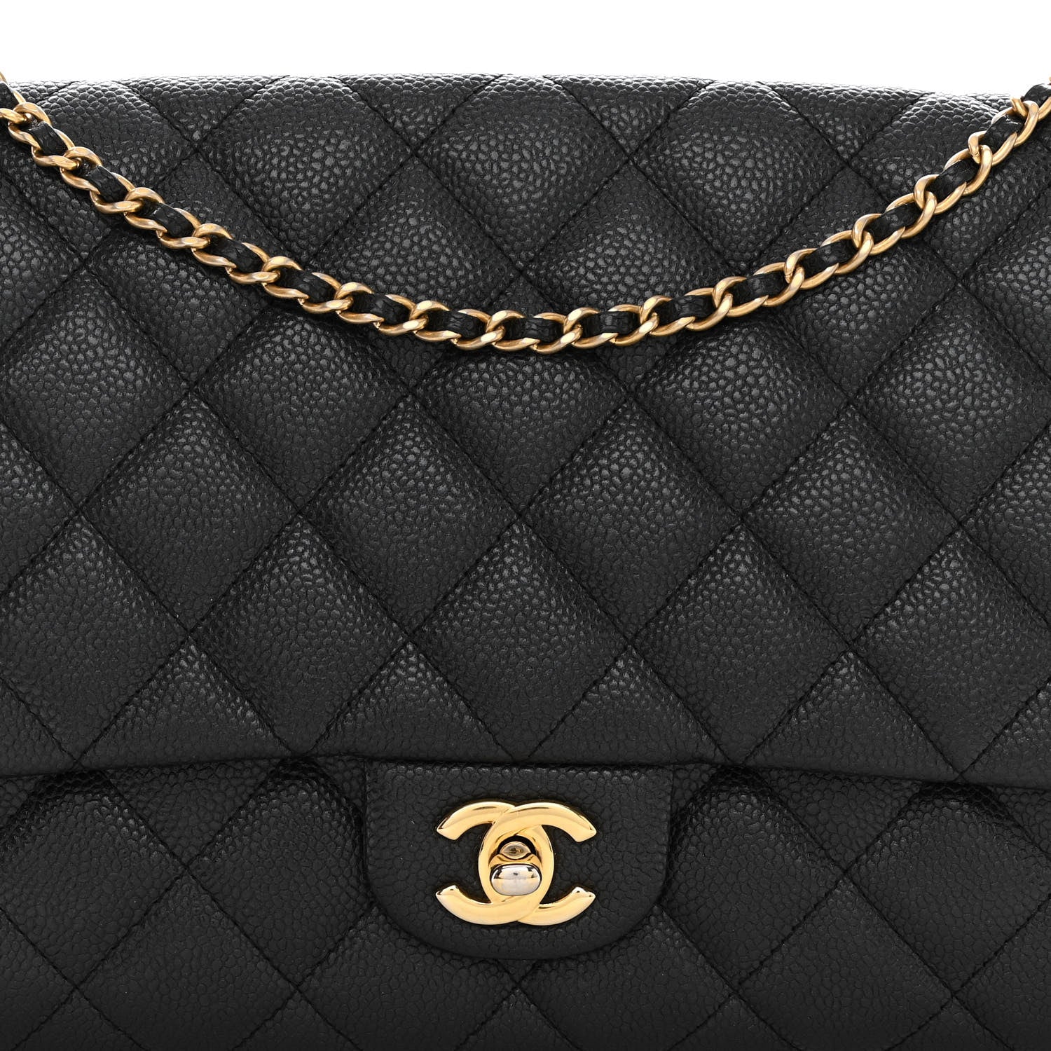 Chanel Caviar Quilted Clutch With Chain Flap Black 8 of 10
