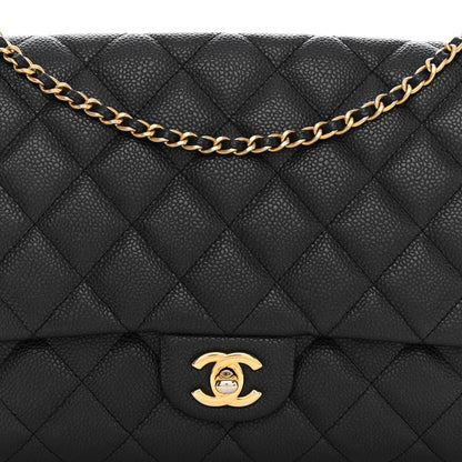 Chanel Caviar Quilted Clutch With Chain Flap Black 8 of 10