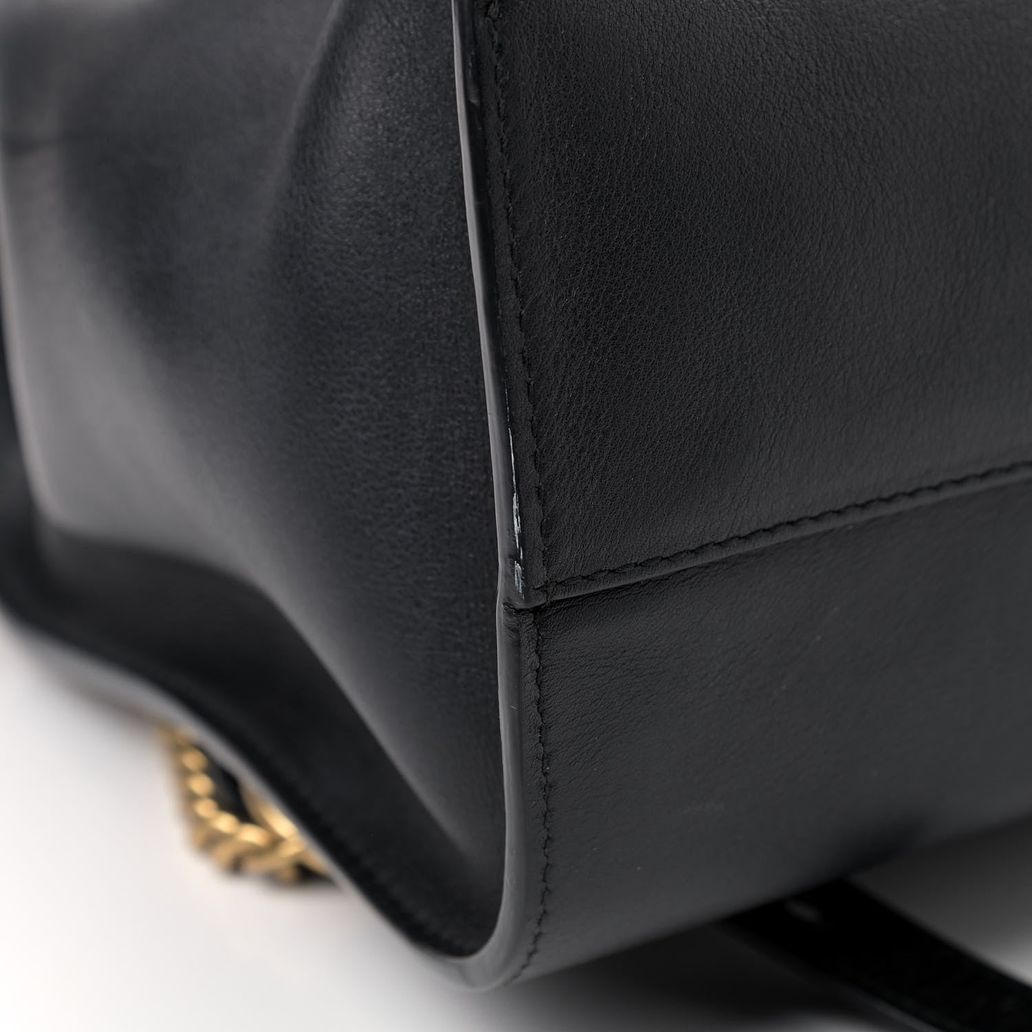Gucci Calfskin Web GG Marmont Flap Chain Backpack Black 10 of 10