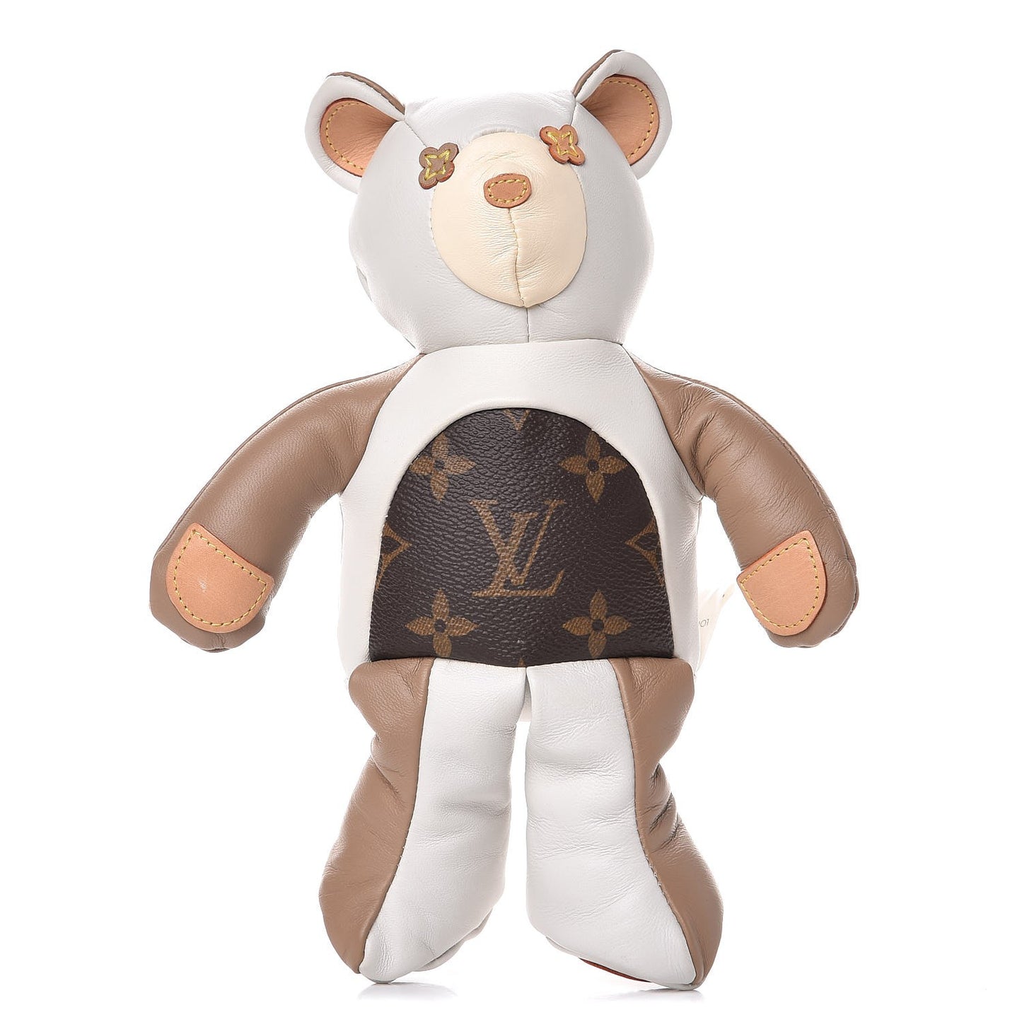 Calfskin Monogram Doudou Louis Bear Beige