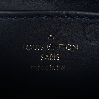 Louis Vuitton Lambskin Malletage Top Handle GO-14 MM Bleu Marine 7 of 10
