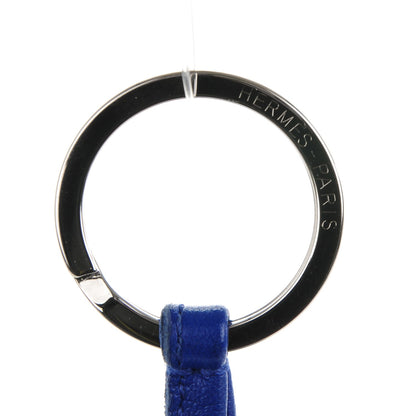 Hermes Lambskin Carmen Tassel Key Holder Bleu Electrique 3 of 4