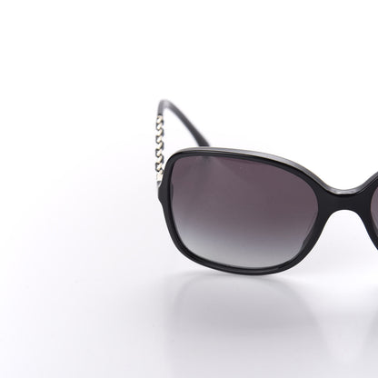 Chanel Lambskin Square Chain Sunglasses 5210-Q Black 7 of 8