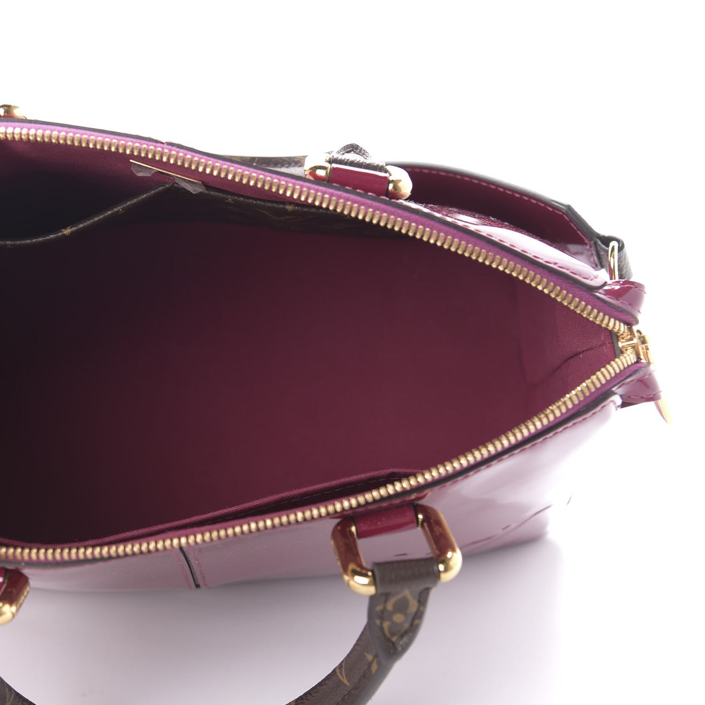 Patent Calfskin Miroir Tote Magenta