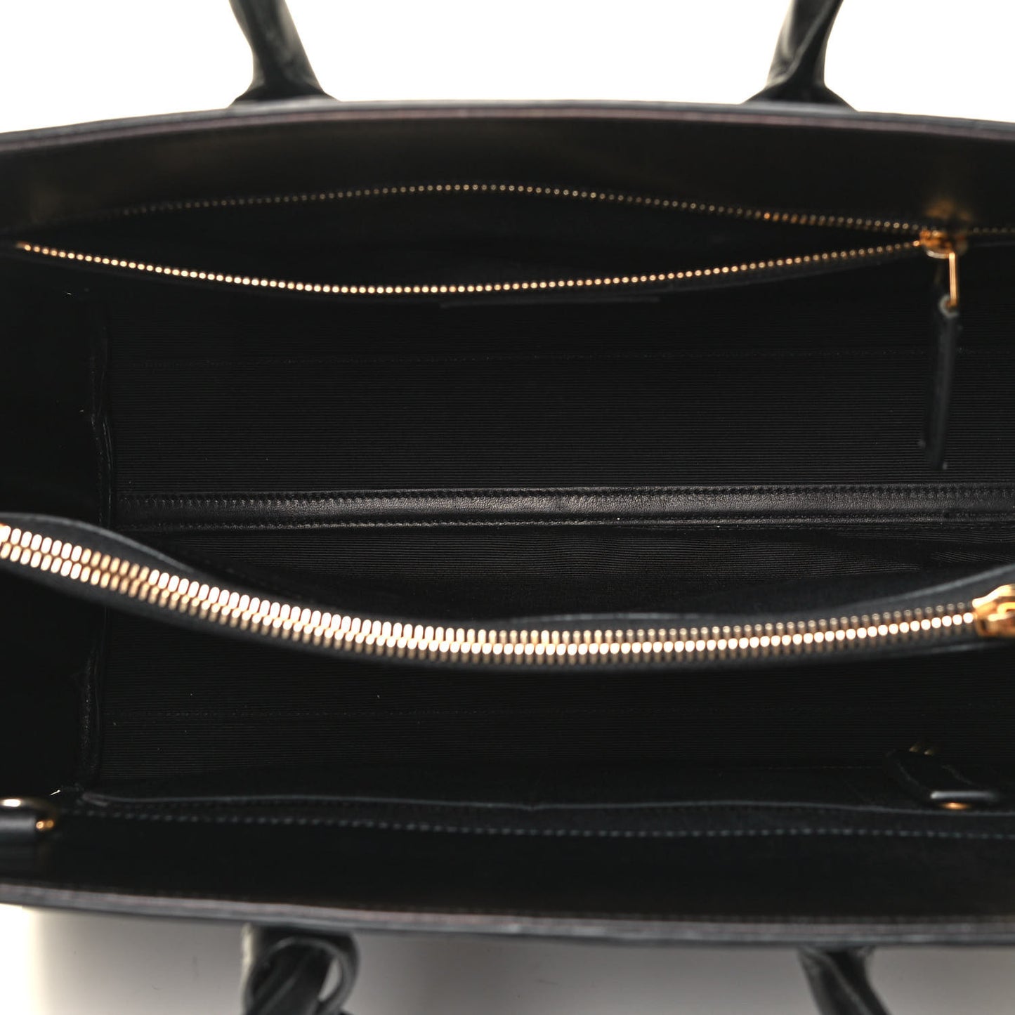 Patent Calfskin Small Sac de Jour Black