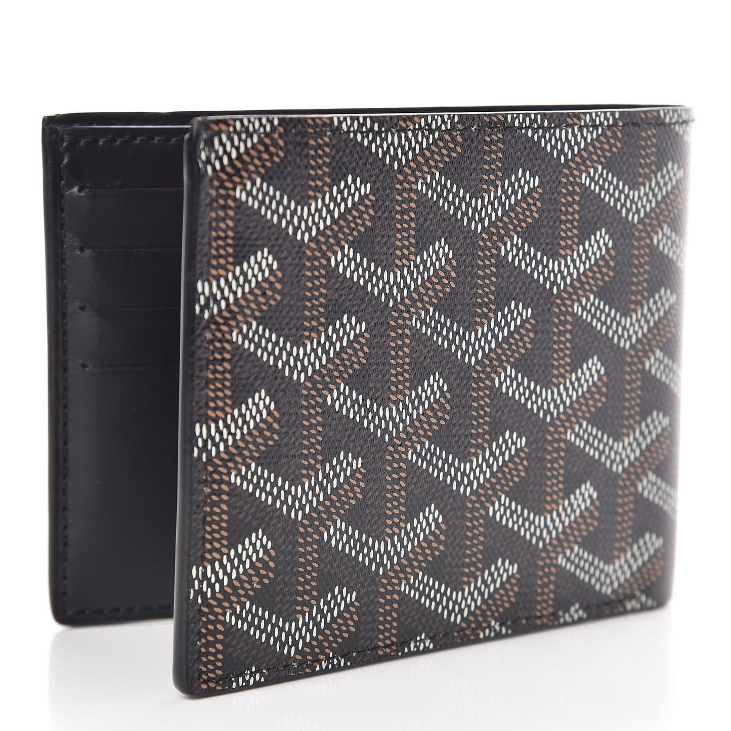 Goyardine Bi-Fold Victoire PM Wallet Black