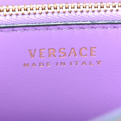 Versace Calfskin Medium La Medusa Top Handle Handbag Orange 6 of 8