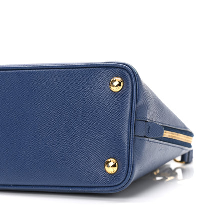 Prada Saffiano Lux Small Promenade Tote Bluette 8 of 9