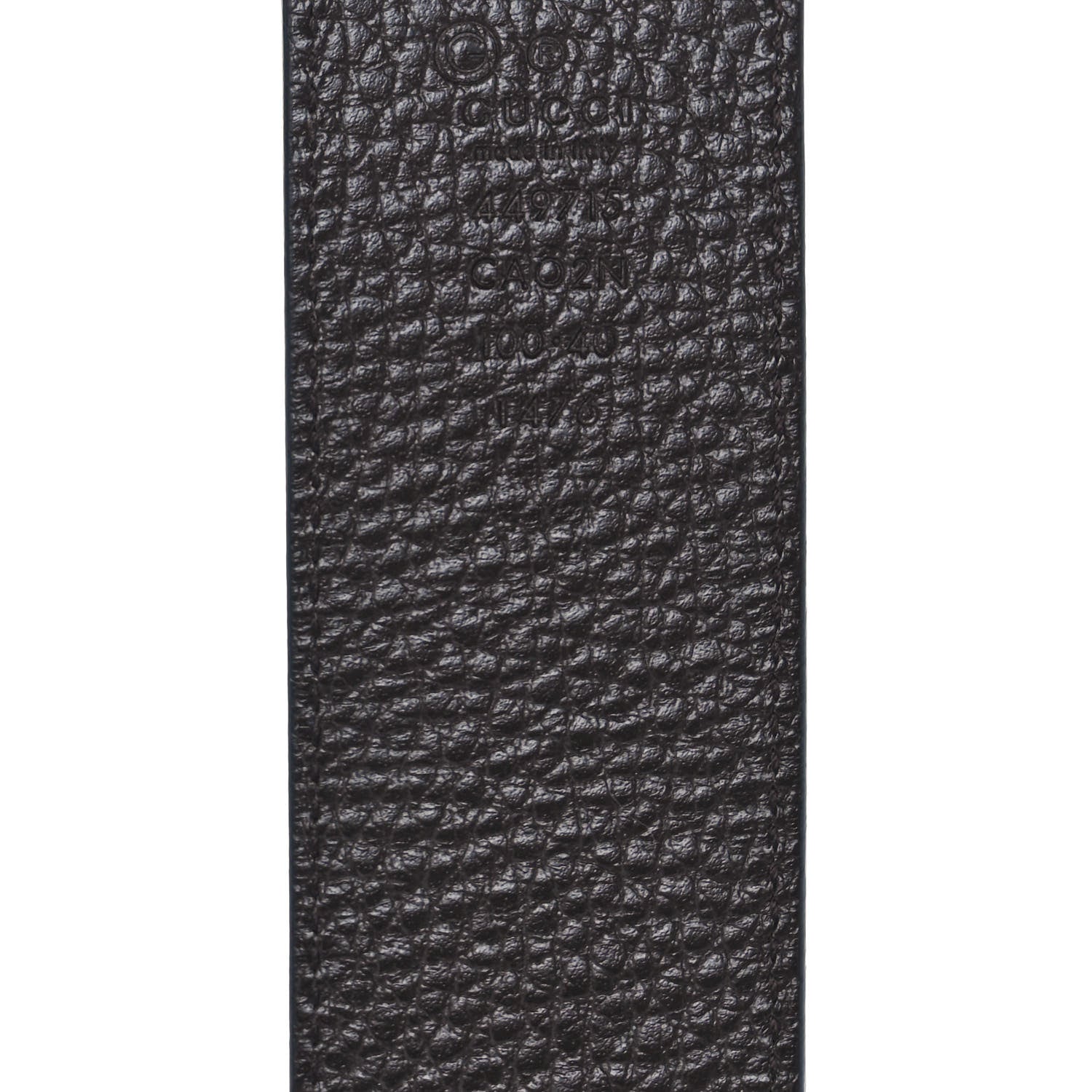 Gucci Calfskin 1973 Reversible Belt 100 40 Black Brown 3 of 4