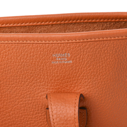 Hermes Taurillon Clemence Evelyne III PM Orange 6 of 11