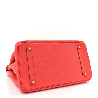 Hermes Togo Birkin 35 Rouge Pivoine 4 of 17